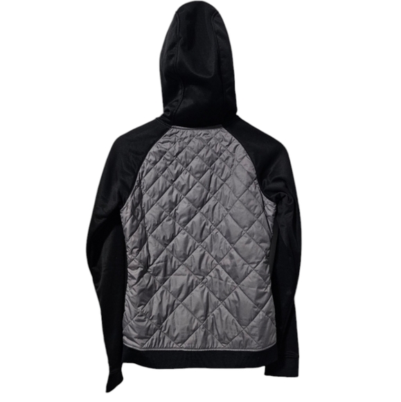 North Face | Black and Grey Quilted Zip- Up - Picture 2 of 7